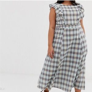 ASOS CURVE Glamorous Curve maxi dress with full skirt